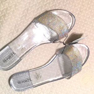 Rue 21 rhinestone sandals new with tags Size 9 - Gorgeous!!!